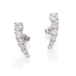 Adriana Orsini
Sterling Silver Brilliant-Cut Bar Earrings